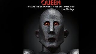 Queen We Will Rock YouWe Are The Champions Live Montage1977-1986