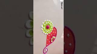 Festival special easy and attractive rangoli design #shorts #short #shortvideo #rangoli