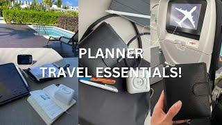 Planner Travel Essentials & Tips Planner items I brought + How I planned for vacation