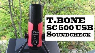 t.bone SC 500 USB - Mikrofon Soundcheck auf DEUTSCH  GERMAN