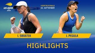 Iga Swiatek - Jessica Pegula  Highlights - VF im Damen Einzel US Open 2024  SDTV Tennis