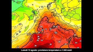 METEO settimana di FERRAGOSTO 2024 prime anticipazioni