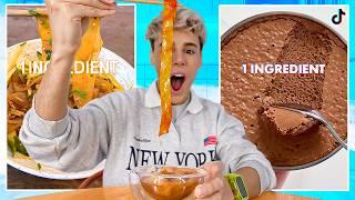 Testing TikTok Viral 1 Ingredient Only Recipes & Food Hacks