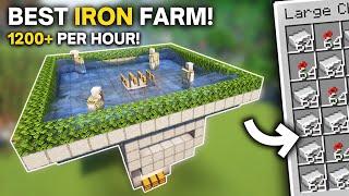 Minecraft Best IRON Farm in 1.21 NEW DESIGN Java and Bedrock