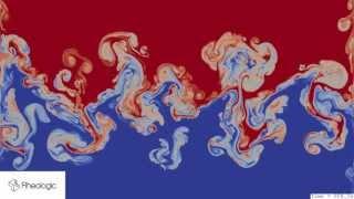 Psychedelic Engineering HD video of a simulation of the Rayleigh-Taylor instability