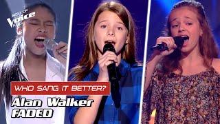 Who sang Alan Walkers Faded better?   The Voice Kids