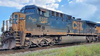 Railfanning Terre Haute IN 8-18-22 ft. CSX 5107 W. Thomas Rice Special Leading G021