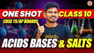 Acids Bases & Salts - One shot  Class 10 SSC  TS & AP Boards 2025  Physical Science SSC