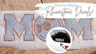 How To Make Rhinestone Decals with Cricut Maker 3