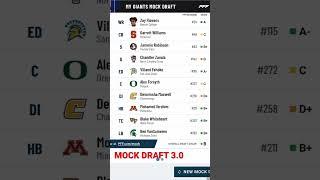 Giants Mock Draft 2023