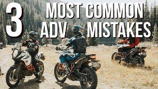 Top 3 BIGGEST Adventure Motorcycle Off Road Mistakes  How To Correct Them