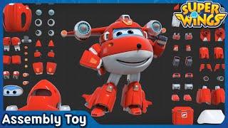 SuperWings Assemble Super charged Jett  Assembly toy   Super wings toys