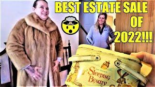 Ep413 BEST ESTATE SALE OF 2022    AMAZING FINDS    SHOP WITH ME - ANTIQUE BARGAIN HUNTER