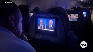 Passengers on Minneapolis to Miami flight watch Biden-Trump debate midair  VOA News