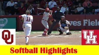 Houston vs #2 Oklahoma Softball Game 3 Highlights April 21 2024