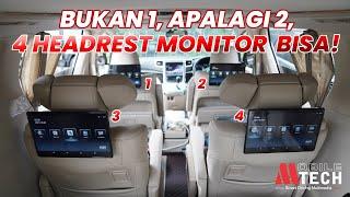 Pasang 4 Headrest Monitor Toyota Alphard by Mobile Tech