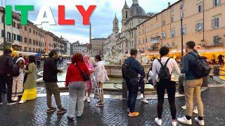 4K HDR ROME 2023 Rome on Foot Walking the City of pizza pasta and gelato Italy travel walking Tour