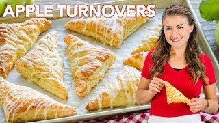 Easy Apple Turnover Recipe  Simple Glaze for Apple Turnovers
