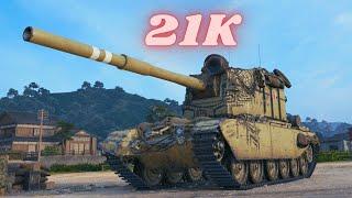 21K Damage with FV4005 Stage II 9K & FV215b 183 - 12.5K Damage  - World of Tanks #wot