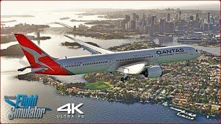 Qantas 787 Full Flight SFO  SYD  ULTRA Real 4K  A Microsoft Flight Simulator Experience