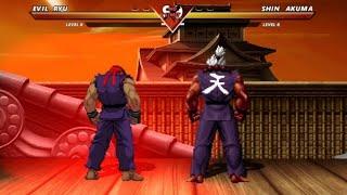 EVIL RYU vs SHIN AKUMA - VERY INCREDIBLY EXCITING FIGHT 