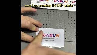 UV DTF Printer    Custom print logo for your card    WhatsApp8613564625120 #uvdtfprinter