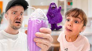 FIZ O MILKSHAKE DO GRIMACE EM CASA