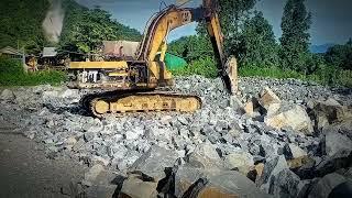 អាអីចបុកបំបែកថ្មរ Rock-breaking excavator#automobile