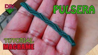 PULSERA DE HILO Tutorial Macramé  The most easy and simple guide