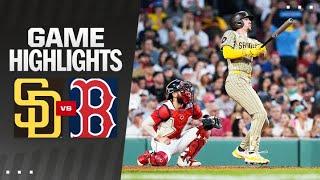 Padres vs. Red Sox Game Highlights 62824  MLB Highlights