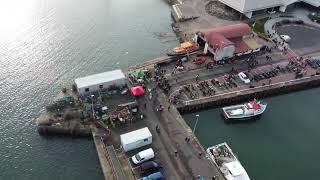 Arbroath Harbour Scotland. Managed to catch an RNLI fund raising day.