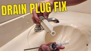 How to Release a Stuck Drain Plug in the Bathroom