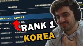 I GOT RANK 1 IN KOREA 