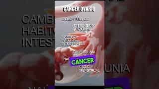 Síntomas del cáncer ovario que debemos conocer  #shorts ￼