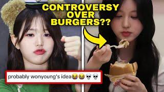 IVE  receives hate for eating burgers with fork #kpop