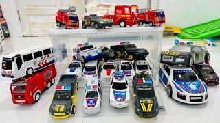 collection Toys Police car toys bus & truk polisi fire truck police