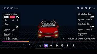 Astronomia Remix  Tesla Custom Light Show  Made by LightShowCreator