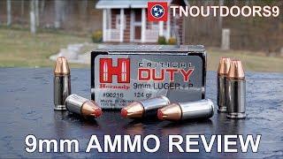 9mm +P 124 gr Hornady Critical Duty Ammo Review