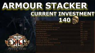 Rags To Riches Armour Stacker Pt.2  POE 3.23 Affliction