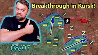 Update from Ukraine  Awesome news Ukraine Broke through to Kursk Oblast  Ruzzia in Panic