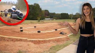 We Built A Dirt Oval Kart Track In Our Yard