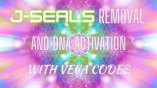 J-seals and unnatural implants removal DNA activation with Veca codes guided meditation