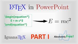 Insert Native Latex Equations into PowerPoint IguanaTEX  Part 1