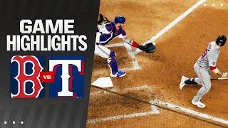 Red Sox vs. Rangers Game Highlights 8324  MLB Highlights