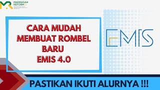 Cara membuat rombel baru & memasukkan siswa kedalamnyaEMIS 4.0