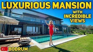 INSIDE A LUXURIOUS MANSION WITH INCREDIBLE SEA VIEWS  BODRUM HOUSE TOUR