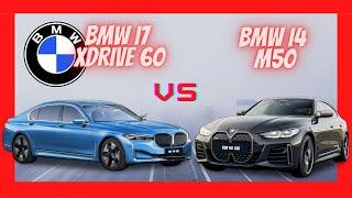 BMW I7 60 2022 vs BMW i4 M50 2021 Video & Specs Comparison