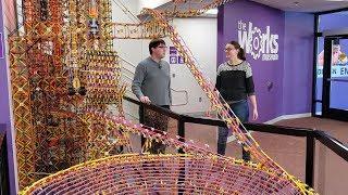 Knex Ball Machine at The Works Museum - Interview with Austin Granger