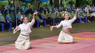 ฟ้อนสาวไหม แบบฉบับของชาวเชียงม่วน การแสดงชุมชนบ้านปิน หมู่ที่ 3 ตำบลเชียงม่วน อำเภอเชียงม่วน