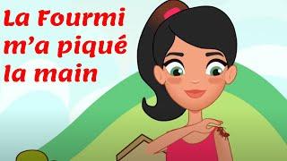 La Fourmi ma Piqué la main- Comptine avec paroles pour les enfants